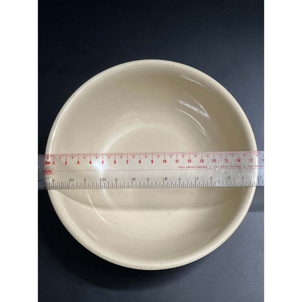 Tô Nhựa Melamine Viền Xoắn Màu nâu trắng Cao Cấp Đủ Size đựng phở đụng