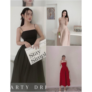 [HÀNG CÓ SẴN] Đầm dự tiệc xoè 2 dây sang trọng