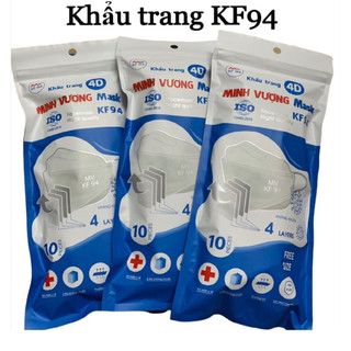 Khẩu trang 4d minh vượng kf94 4 lớp