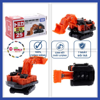 Xe mô hình Tomica Box Tải cần cẩu Hitachi Loading Shovel EX8000-7. No.25. Tỷ lệ 1:300.