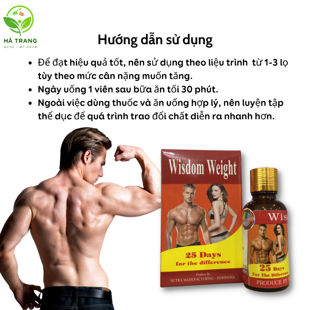 Vitamin Tăng Cân  Wisdom tăng Cân nhanh cấp tốc cho nngười gày