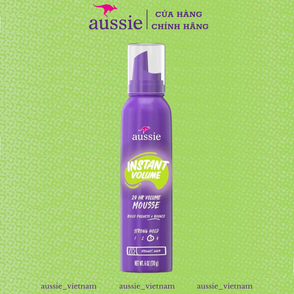 Bọt mousse tạo phồng và giữ nếp tóc Aussie Volume Mousse 170g