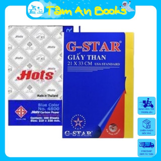 Giấy than g-star, a4 hots 4800 độ in sắc nét không nhòe màu- tâm an books