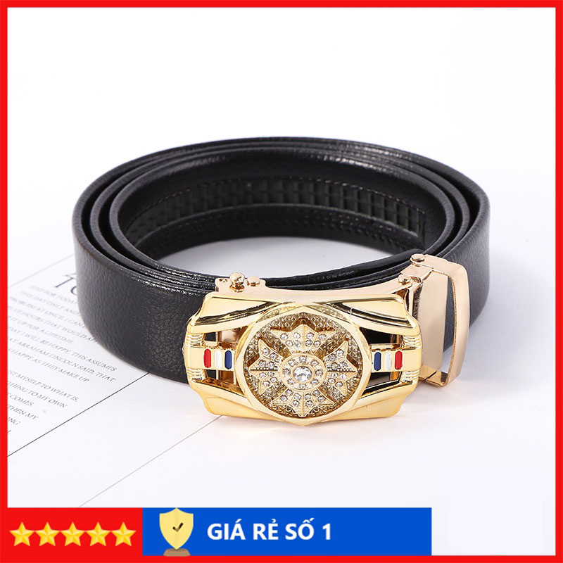 Thắt lưng mặt xoay nam thắt lưng nam cao cấp thời trang dây da khóa tự động