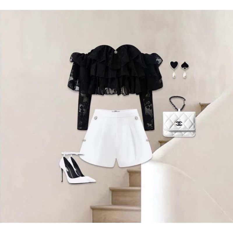 Áo trễ vai tiểu thư đáng yêu /AnAn Studio