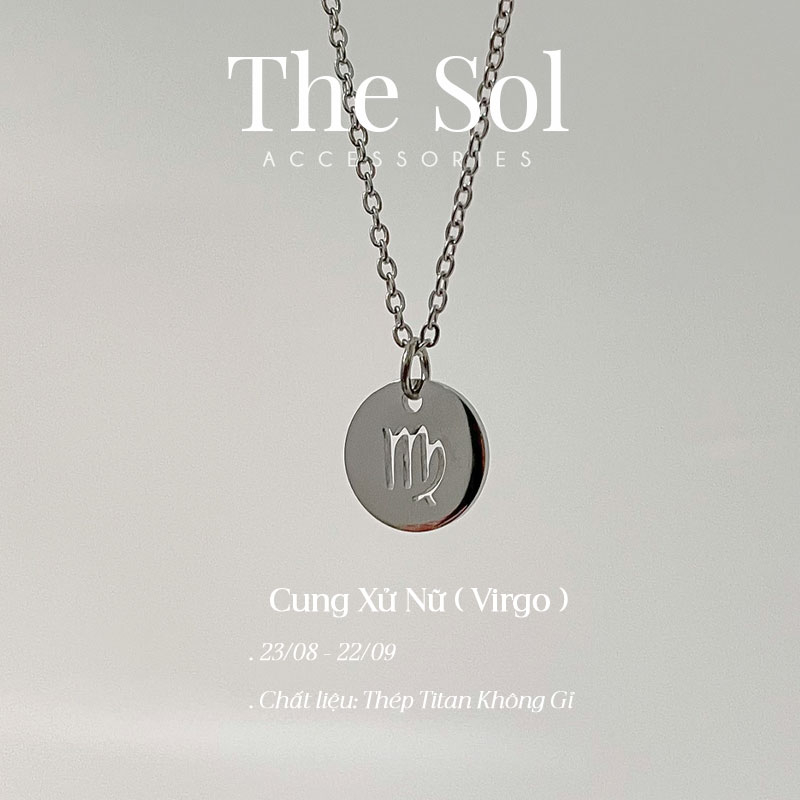 Dây Chuyền/ Vòng Cổ Thép Titan 12 Cung Hoàng Đạo thesol.accessories