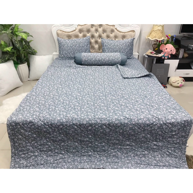 Bộ drap thun hàn quốc 4 món mát mịn