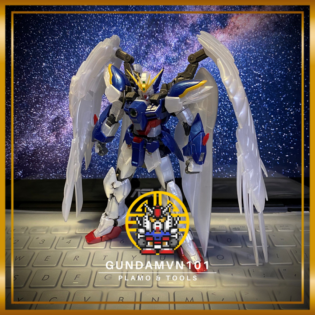 MÔ HÌNH GUNDAM 2ND P-BANDAI RG 1/144 WING ZERO EW PEARL GLOSS  - Mô hình nhựa Gunpla đã lắp ráp