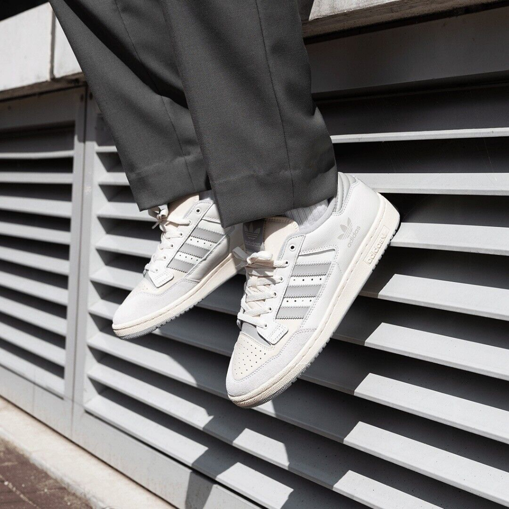Giày thể thao Adidas trắng sọc xám màu mới full trắng Thời Trang Trẻ Trung