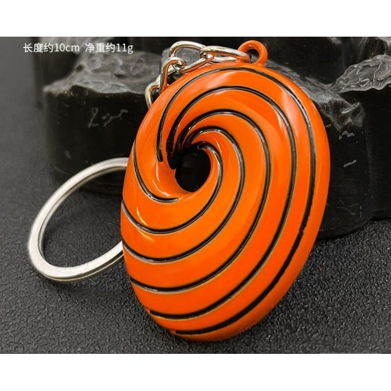 Móc khóa hình mặt nạ nhân vật Obito bằng kim loại