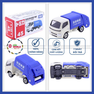Xe mô hình Tomica Box Tải rác Toyota Dyna Refuse Truck. No.45.