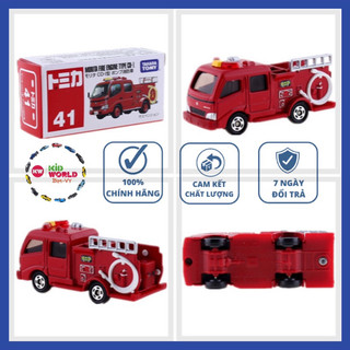 Xe mô hình Tomica Box Cứu hoả Morita Fire Engine Type CD-I. No.41. Tỷ lệ 1:64.