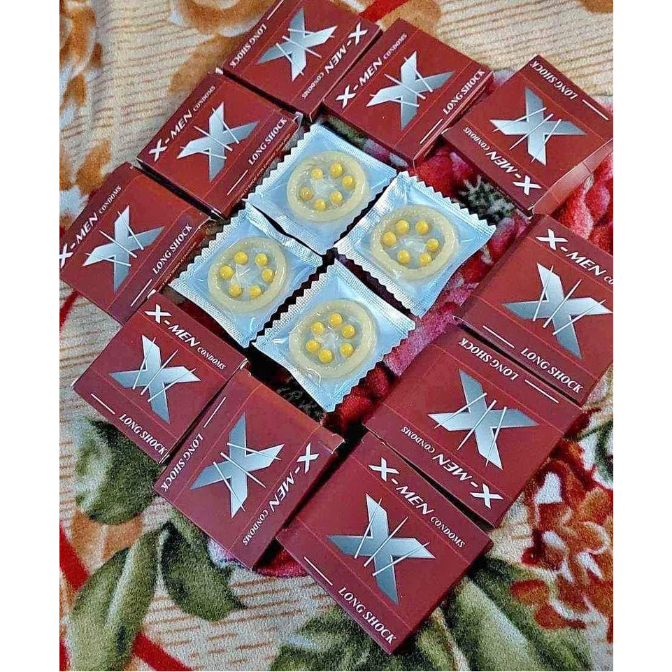 Bao cao su X-Men Siêu mỏng Gắn Bi Tăng Khoái cảm - BCS Xmen có 6 Bi lớn- Shop Anh Thư 89