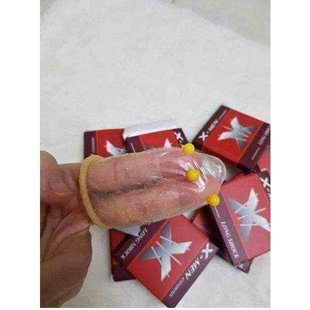 Bao cao su X-Men Siêu mỏng Gắn Bi Tăng Khoái cảm - BCS Xmen có 6 Bi lớn- Shop Anh Thư 89