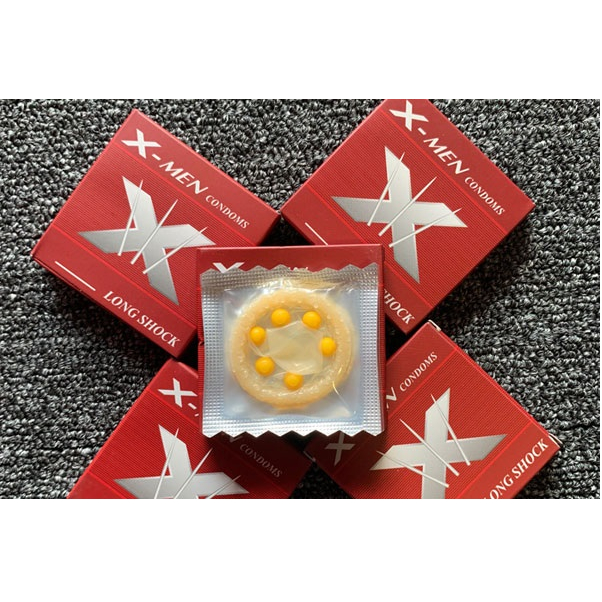 Bao cao su X-Men Siêu mỏng Gắn Bi Tăng Khoái cảm - BCS Xmen có 6 Bi lớn- Shop Anh Thư 89