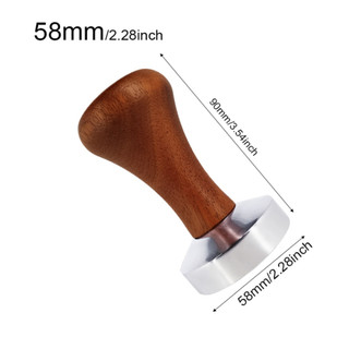 Tamper nén cán gỗ cho máy pha cà phê