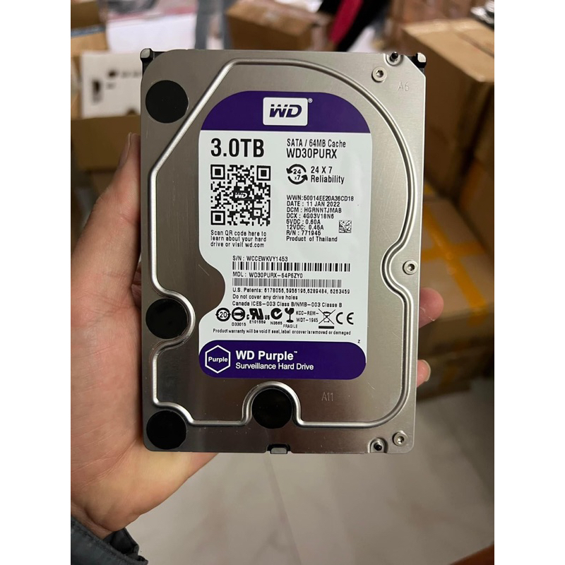 Ổ cứng Western Purple 1TB / 2TB / 3TB / 4TB nhập khẩu