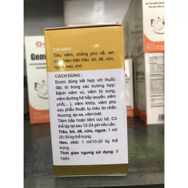 Chymosin fort 100ml tiêu viêm, giảm sưng, tan máu bầm, chống phù nề, phục hồi chấn thương vật nuôi, sau đá gà chọi