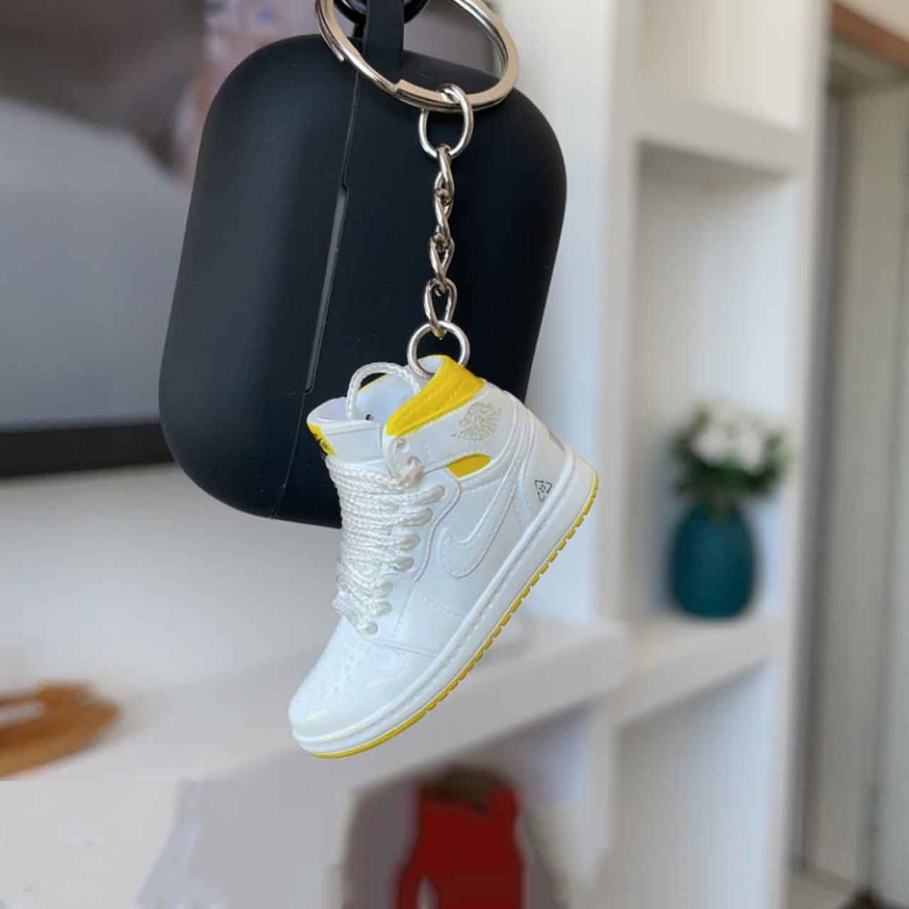 Móc khóa 3D Giày Jordan Nike Mini 3D Sneaker đi kèm hộp và 1 móc khoá cao su