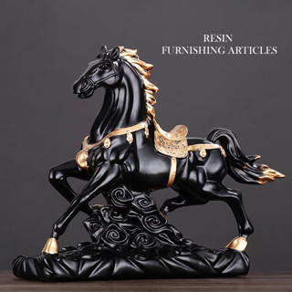 Tượng decor phòng khách Ngựa Phi Nước Đại tượng ngựa phong thủy decor trang trí tủ phòng khách, decor bàn làm việc đẹp