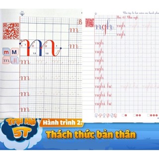 (tặng bút chì, gôm, chuốt) Combo vở cho bé từ 4 đến 6 tuổi