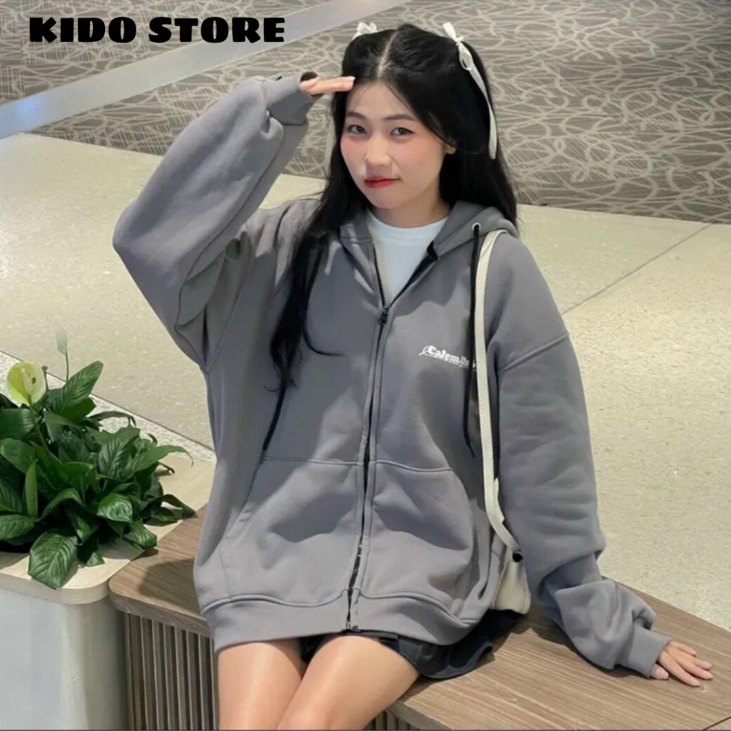 Áo khoác nỉ hoodie form rộng nam nữ unisex vải mềm mịn thoáng mát KDJK63 | BigBuy360 - bigbuy360.vn