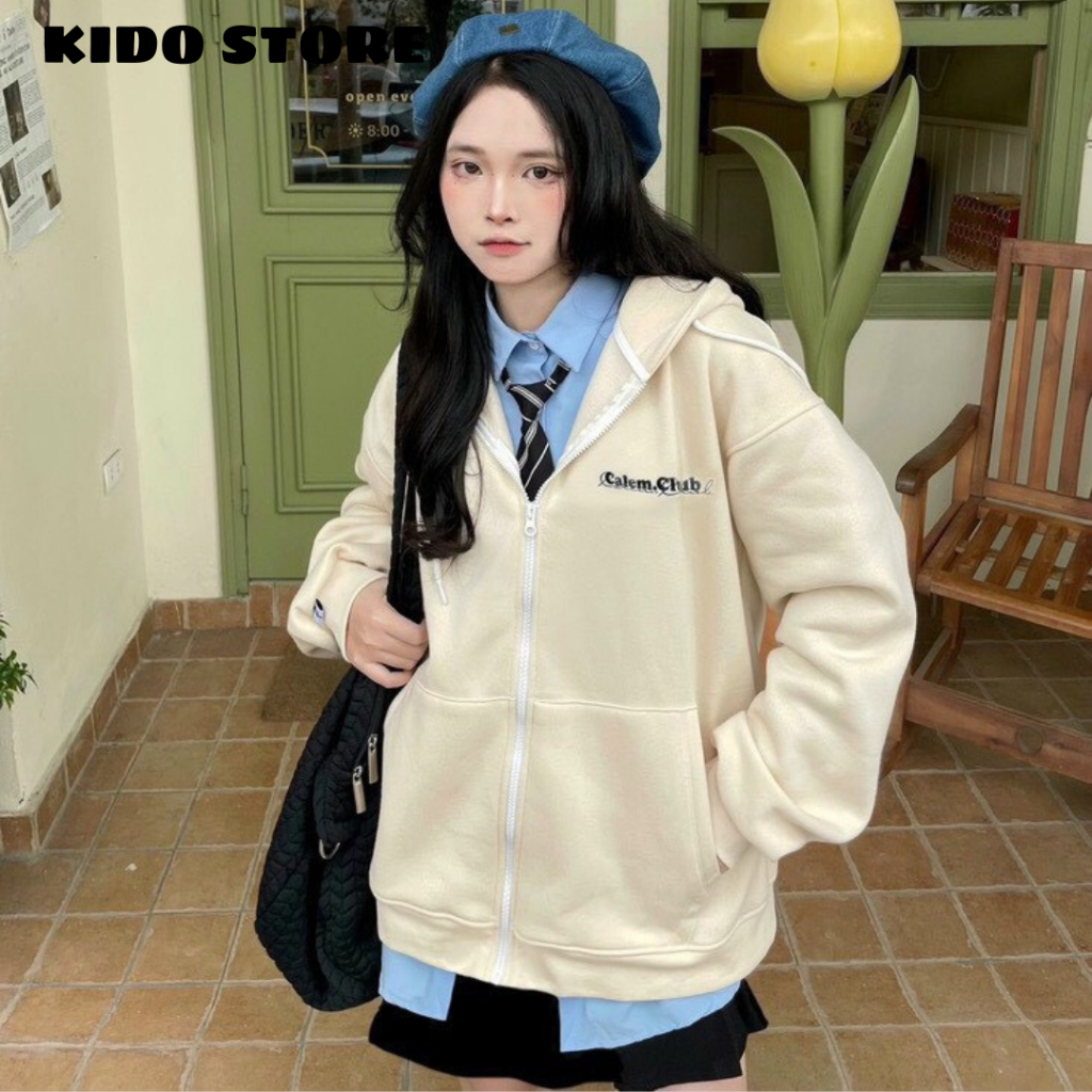 Áo khoác nỉ hoodie form rộng nam nữ unisex vải mềm mịn thoáng mát KDJK63 | BigBuy360 - bigbuy360.vn