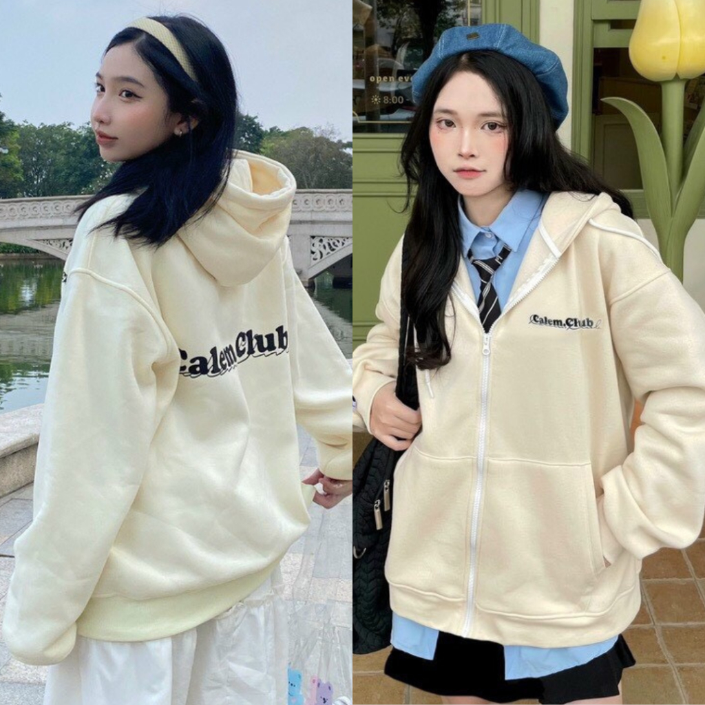 Áo khoác nỉ hoodie form rộng nam nữ unisex vải mềm mịn thoáng mát KDJK63