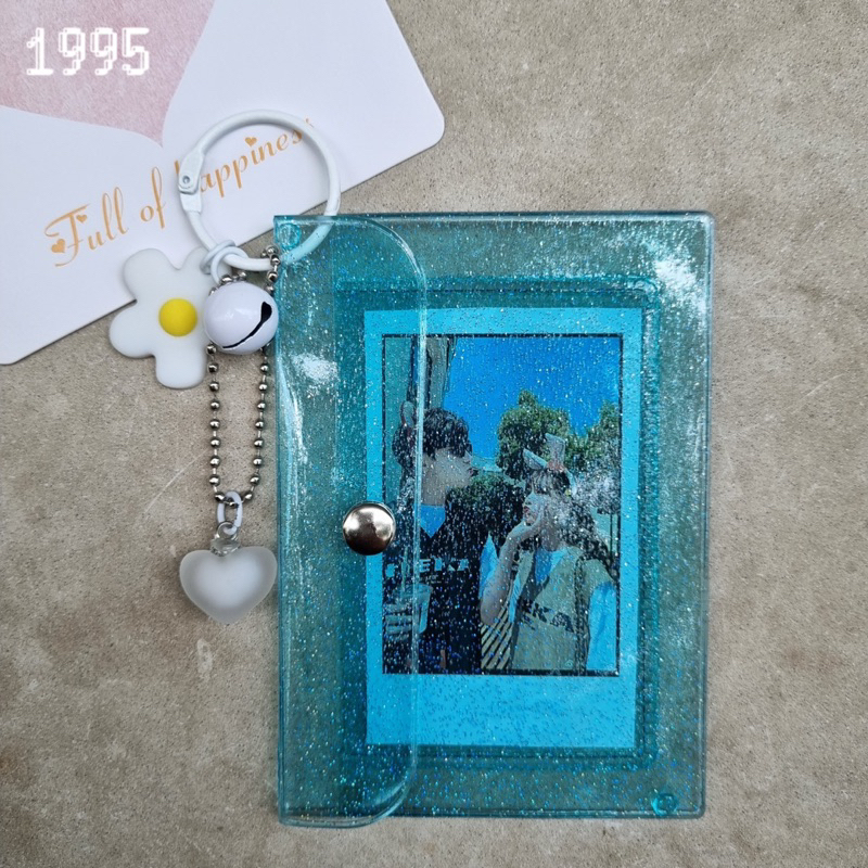 Móc Khoá Hoa Chuông Kèm Túi Đựng Ảnh/ Thẻ Hình Ví Dài