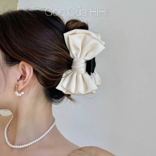 [ RẺ VÔ ĐỊCH ] Kẹp Tóc Nơ Lụa Siêu Phồng Cao Cấp Phong Cách Hàn Quốc