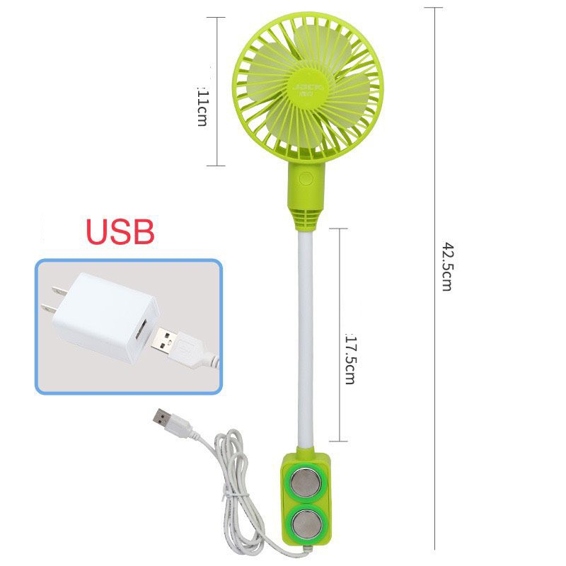 Quạt gắn máy may tiết kiệm điện đế Nam châm,có đầu cắm USB