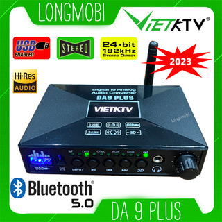 VietKtv DA9, DA9s, DA9 Plus - Bộ Chuyển Đổi Âm Thanh Optical  24bit/192Khz Model 2023