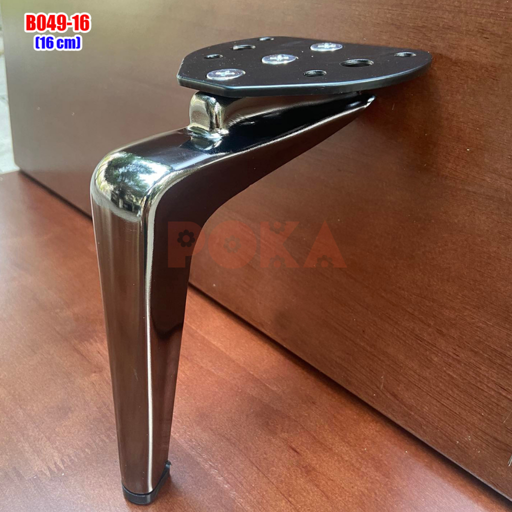 Chân ghế sofa B049 chiều cao 15cm 16cm 18cm có 3 màu titan - vàng - đen