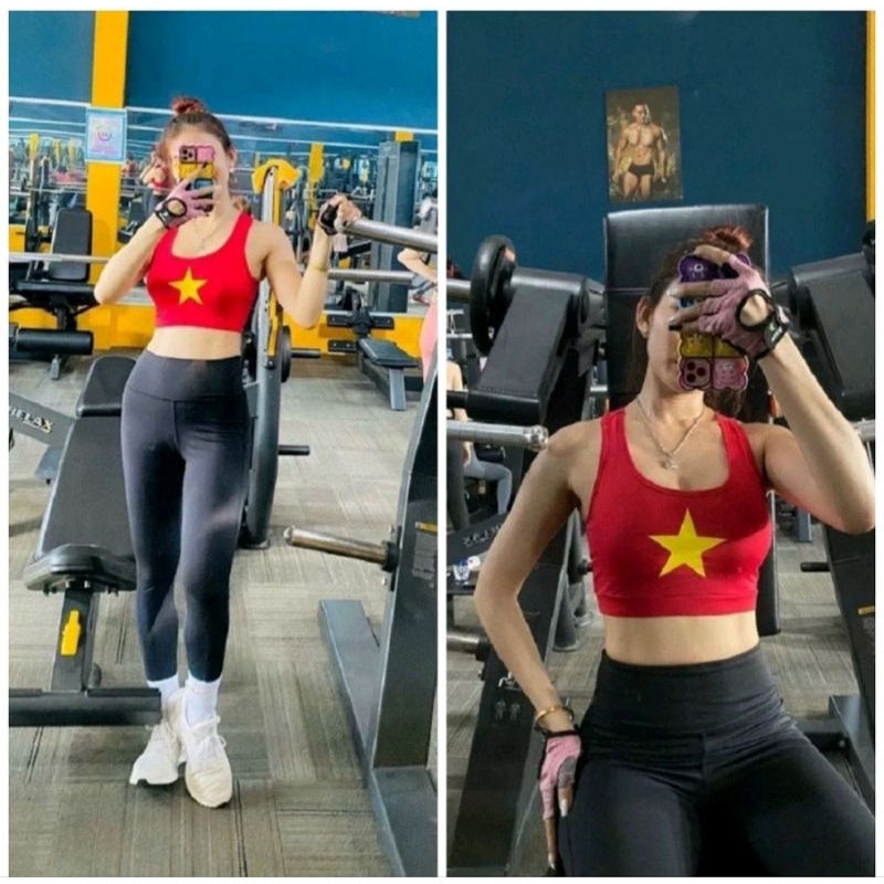 Áo Bra, Áo Croptop Cờ đỏ sao vàng chuẩn đẹp