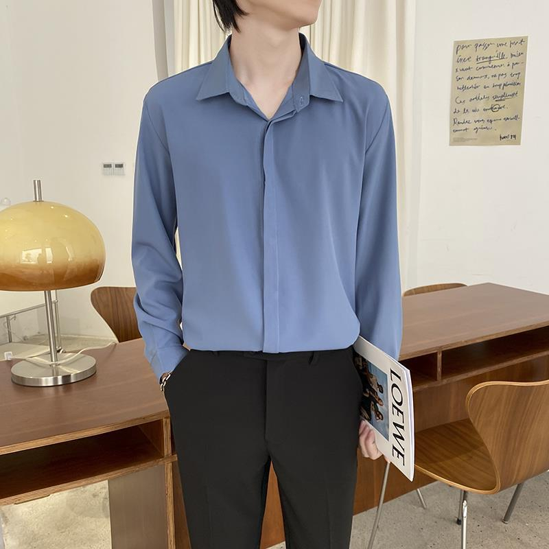 Áo sơ mi nam Giá Xưởng dài tay form rộng giấu khuy Giá Tận Xưởng học sính, sinh viên JS0103