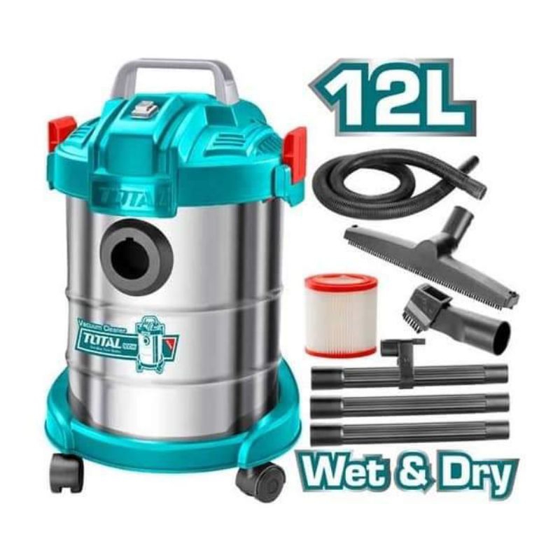 Máy hút bụi khô và ướt 800W 12L TOTAL TVC14122