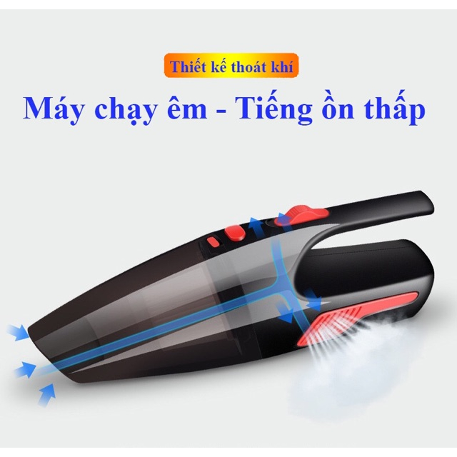 Máy Hút Bụi Cầm Tay - Máy Hút Bụi Mini Không Dây , Hút Sạch Bụi Min, Lông Chó Mèo Và Ga Gối