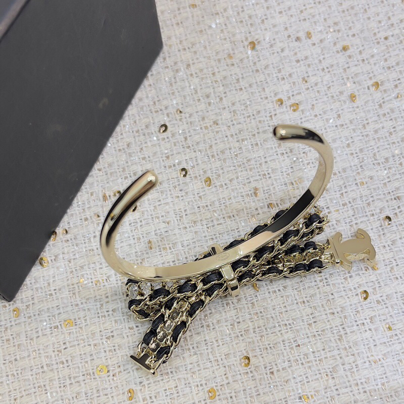 Vòng tay & Lắc tay CN cao cấp cho nữ bạc 925 đính đá phối da thật mẫu mới 2023