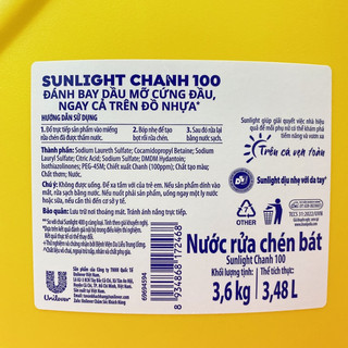 Nước Rửa chén bát Sunlight 3,6kg