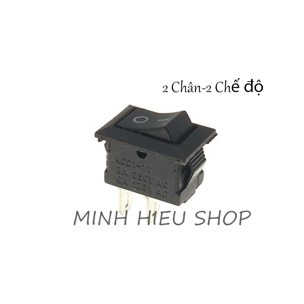 Set 10 Công Tắc Ấn- Bật - Tắt 10x15mm 2Pin 3pin 3A 250V KCD11