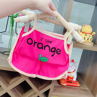 Đồ bé gái - bộ 2 dây hình cam siêu mát cho mùa hè