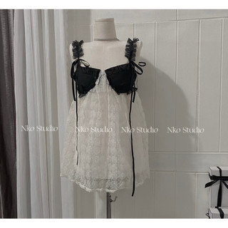 Váy nữ trắng tiểu thư nko.studio dự tiệc , váy nữ sang chảnh sexy