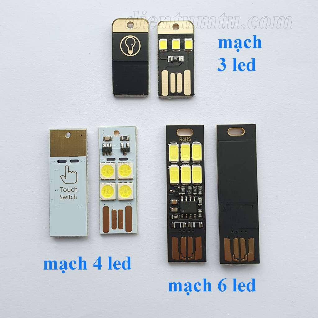 Mạch Đèn led USB mini móc khóa