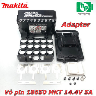 [KHÔNG KÈM MẠCH] Vỏ Makita T1 kèm kẽm 5s2p 14.4V 5Ah (hongphuong)