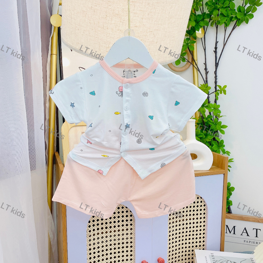 Sale bộ cộc tay chất thun lạnh siêu mịn siêu mát cho bé