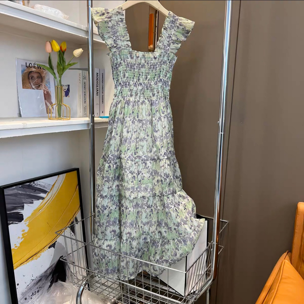 Váy maxi LYRA hoạ tiết hoa chạy chun ngực xinh xắn, phong cách nhẹ nhàng, trẻ trung - CSYVD0076