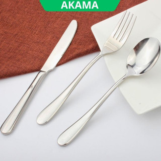 Dao dĩa ăn bít tết - Nĩa thìa ăn steak, inox không gỉ sáng bóng, cán dày cầm chắc tay