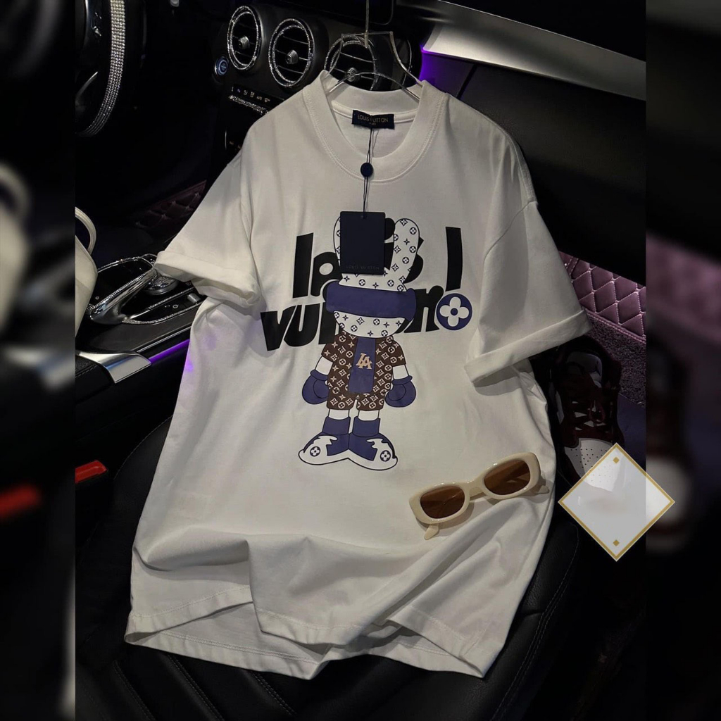 Áo Thun LV Thỏ Form Rộng Tay Lỡ Vải , Áo Phông Local Brand Unisex Nam Nữ Cotton 100% Thoáng Mát | BigBuy360 - bigbuy360.vn