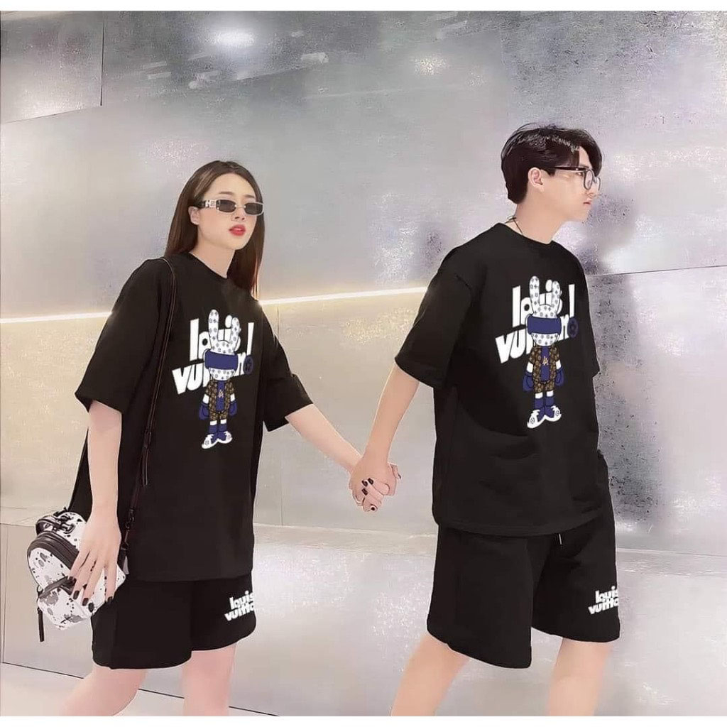 Áo Thun LV Thỏ Form Rộng Tay Lỡ Vải , Áo Phông Local Brand Unisex Nam Nữ Cotton 100% Thoáng Mát | BigBuy360 - bigbuy360.vn