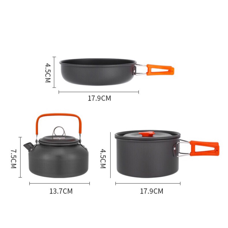 Bộ nồi dã ngoại gấp gọn đi cắm trại du lịch camping picnic tiện lợi | BigBuy360 - bigbuy360.vn